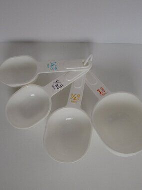 set of plastic measuring scoops